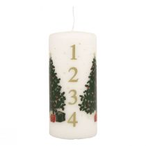 Artikel Adventskalenderlys julelys hvid 150/65mm