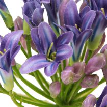 Artikel Agapanthus Afrikansk Lilje Kunstige Blomster Lilla L75cm 2stk