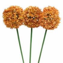 Artikel Prydløg Allium kunstig orange 70cm 3stk