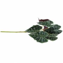 Artikel Alocasia pil bladgrøn, violet kunstplante H48cm