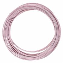 Aluminiumtråd Ø2mm pastelrosa 100g 12m