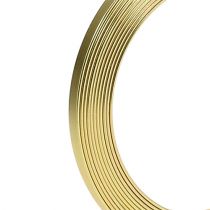 Artikel Fladtråd aluminium guld 5mm x 1mm 2,5m