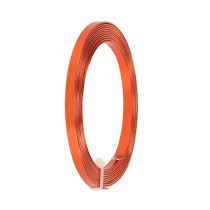 Fladtråd aluminium orange 5mm x 1mm 2,5m
