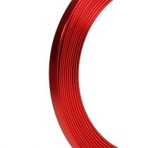 Artikel Fladtråd i aluminium rød 5mm x 1mm 2,5m