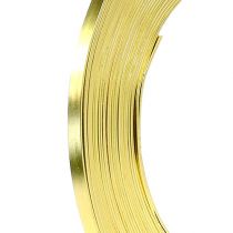 Artikel Aluminium fladtråd guld 5mm 10m