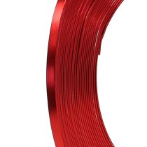 Aluminium fladtråd Rød 5mm 10m