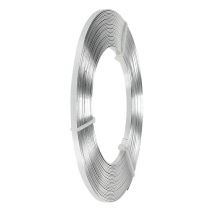 Aluminium fladtråd Sølv 5mm x1mm 10m