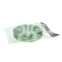 Artikel Aluminiumstråd 2mm 500g, 60m mintgrøn - hobbytråd til dekoration, blomsterdekoration og modelbygning