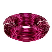 Aluminiumstråd Ø2mm 500g 60m Pink