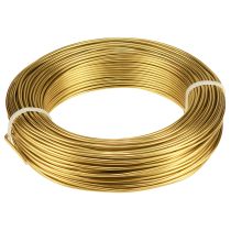 Artikel Aluminiumstråd 2mm hobbytråd dekorativ tråd guld 60m 500g