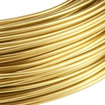 Artikel Aluminiumstråd 2mm hobbytråd dekorativ tråd guld 60m 500g