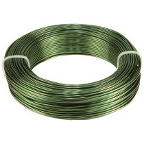 Artikel Aluminiumtråd grøn Ø2mm hobbytråd mørkegrøn 500g 60m