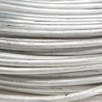 Artikel Aluminiumstråd i sølvmetal håndværkstråd 2mm 500g