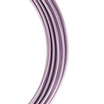 Aluminiumstråd pastel lilla Ø2mm 12m