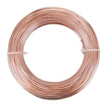 Artikel Aluminiumtråd 2mm, 60m, 500g rosaguld - Fleksibel smykketråd til hobby, dekoration og blomsterhandlerartikler