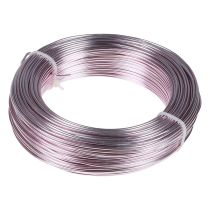 Aluminiumstråd Ø2mm pink pyntetråd rund 480g