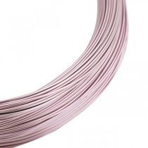 Artikel Aluminiumstråd Ø1mm lyserød dekorativ tråd rund 120g