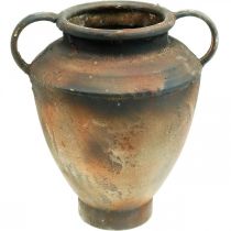 Amphora antik look til plantevase metal havedekoration H29cm