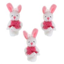 Vedhæng Bunny 5,5cm Pink 9 stk