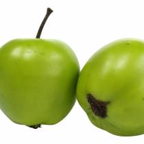 Dekorativ frugt mini æble kunstig grøn 4,5cm 24stk