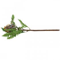 Artikel Deco artiskok lilla kunstig plante efterårsdekoration Ø7,5cm H42cm