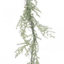 Artikel Kunstig asparges guirlande hvid, grå dekorationsbøjle 170cm