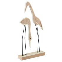 Artikel Stativ træfigur kran par natur 27,5×13cm 2 stk