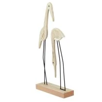 Artikel Stativ træfigur kran par natur 27,5×13cm 2 stk