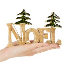 Artikel Juledekoration Noel-fod med to grantræer 18 cm