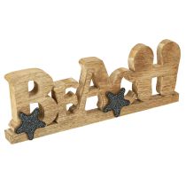 Artikel Stand skrift &quot;Beach&quot; maritim dekoration træ 35×12cm