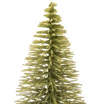 Artikel Kunstigt grønt juletræ med fod til borddekoration, 90 cm