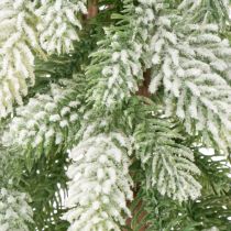 Artikel Kunstigt grantræ med snedekoration, vinter og jul, 95 cm