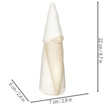 Artikel Dekorativ nissefigur til stående, juledekoration, keramik, 22 cm
