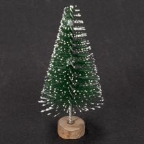 Artikel Kunstige mini juletræer som bordpynt til jul, snedækkede, 6 cm, 12 stk.