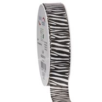 Artikel Gavebånd med zebraprint, 25 mm bredt, 20 m langt