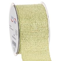 Artikel Dekorativt bånd med glitter, bredt bånd til gaveindpakning, 55 mm bredt, 15 m langt
