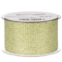 Artikel Dekorativt bånd med glitter, bredt bånd til gaveindpakning, 55 mm bredt, 15 m langt