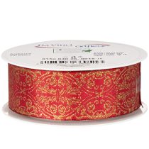 Artikel Gavebånd med festligt mønster til kreative aktiviteter og dekoration, 40 mm x 15 m