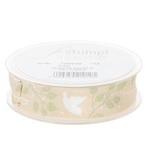 Artikel Bånd til konfirmation, nadver og dåb - Beige, 25 mm bredt, 20 m langt