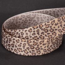 Artikel Gavebånd med dyreprintet leopard, 25 mm bredt, 18 m langt