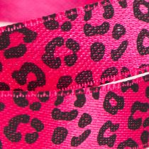 Artikel Dekorativt bånd med leopardprint, lyserødt, 15 mm x 18 m