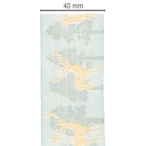 Artikel Gavebånd med rensdyr og juletræer, 40 mm x 18 m