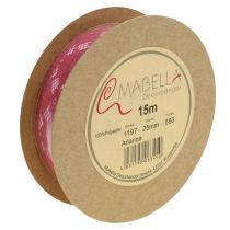 Artikel Blondebånd pink 25mm dekorationsbånd blonde 15m