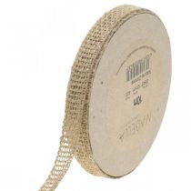 Artikel Dekorativt bånd jute natur 12mm rustikt dekorativt jutebånd 10m