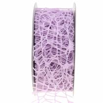 Deco bånd mesh bånd lavendel 40mm 10m