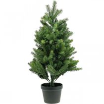 Kunstigt juletræ i potte LED udendørs 90cm