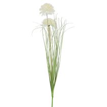 Kunstige blomster kugleblomst allium prydløg kunstig hvid 90cm