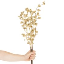 Artikel Kunstig bærgrendekoration, guld, 70 cm, 3 stk.