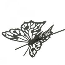 Artikel Blomsterprop metal sommerfugl sort 10,5×8/44cm 3 stk