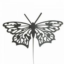 Artikel Blomsterprop metal sommerfugl sort 10,5×8/44cm 3 stk
